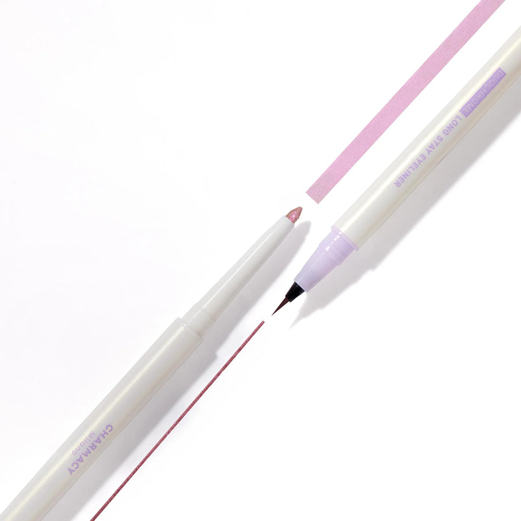 Charmacy Milano Duo Drama Eyeliners - 6, Dual Eyeliner & Eyeshadow, Duo Chrome Eyeshadow, Precise Eyeliner - 0.26g + 0.5ml
