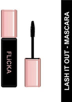 Flicka Lash It Out Mascara Waterproof With Intense Jet Black Color, 9ml 9 ml (Mascara)