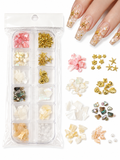 Elevate your nail art with our exquisite shell accessories collection. These delicate, iridescent shell pieces add a luxurious ocean-inspired touch to any manicure design.