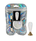 Pearl chrome for nails delivers a luminous, multi-dimensional finish that shifts between soft iridescent hues.