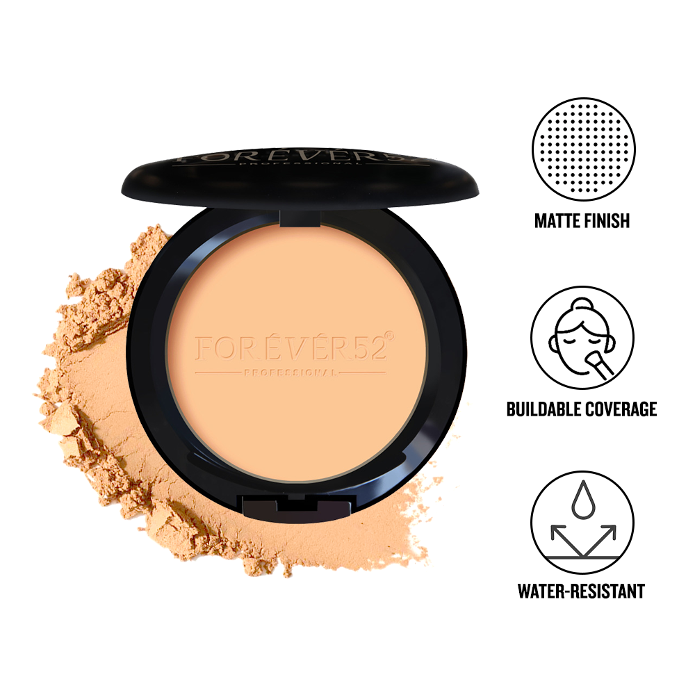 Daily Life Forever52 Two Way Cake Matte Compact For all Skin Types (Almond-Yellow Undertone,12g)