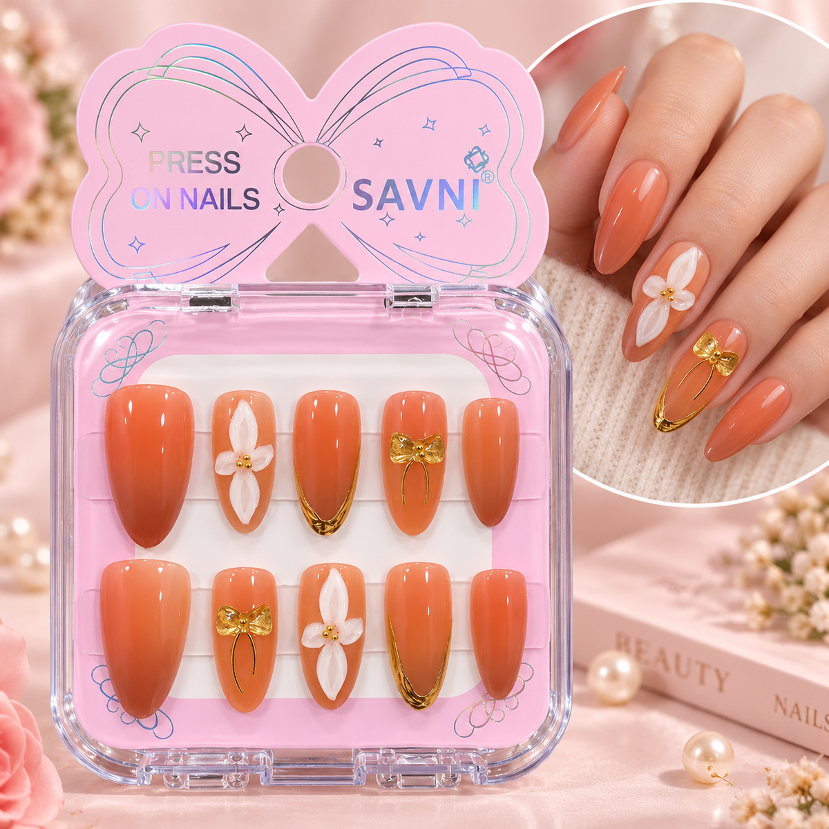 press-on nails easy-to-apply.