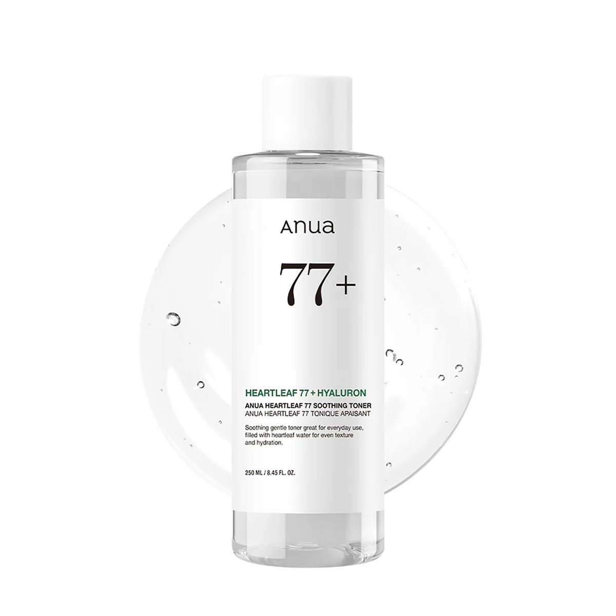 Anua Heartleaf 77 Soothing Toner, Moisturizing & Calming Facial Toner for Glass Skin, Hyaluronic Acid, Lightweight Hydration for Sensitive Skin, Redness Relief, Korean Skincare, 8.45 fl.oz