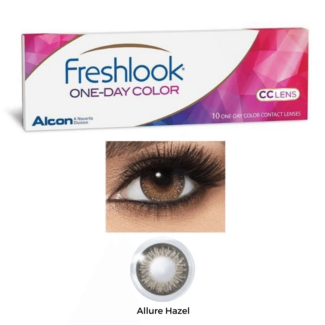 Freshlook - OneDay ALLURE HAZEL Color Contact Lens 10 Lens Box