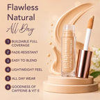Lotus Make-up Ecostay All Day Fix Concealer Covers Dark Circles & Blemishes | Lightweight, Blendable, Long Lasting | 100% Vegan