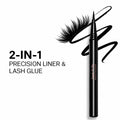 FLiCKA Apply N'Fly Liquid Pen Glue Eyeliner, Quickdrying Formula, Long Lasting and Waterproof Matte Finish Eyeliner Black 0.8gm