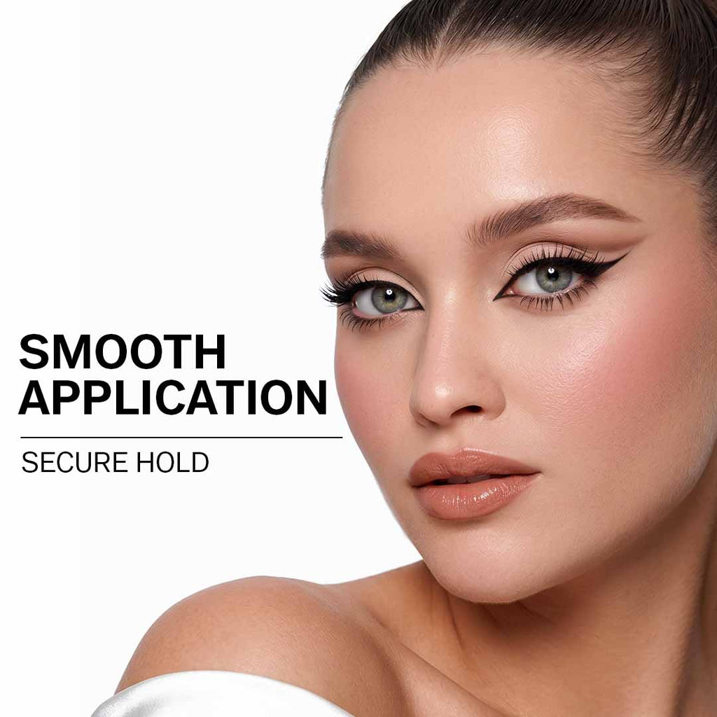 FLiCKA Apply N'Fly Liquid Pen Glue Eyeliner, Quickdrying Formula, Long Lasting and Waterproof Matte Finish Eyeliner Black 0.8gm
