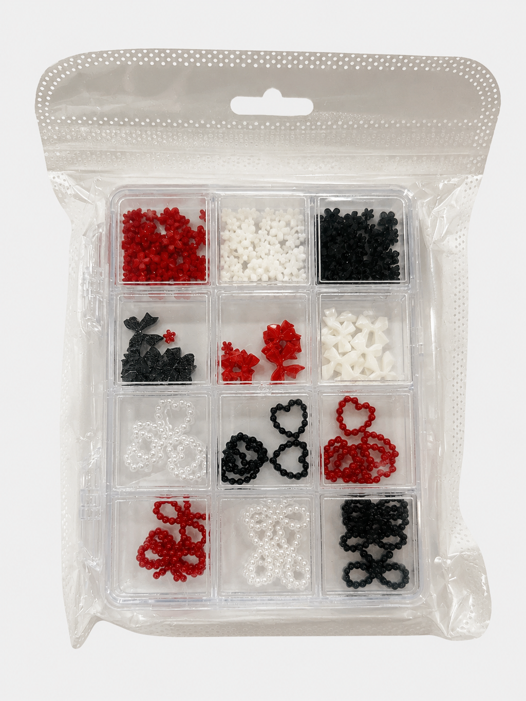 Elevate your nail art with our stunning collection of shaped nail accessories. Choose from romantic hearts, elegant bows, celestial stars, and delicate flowers to express your unique style. Each design adds dimension and charm to your manicure.