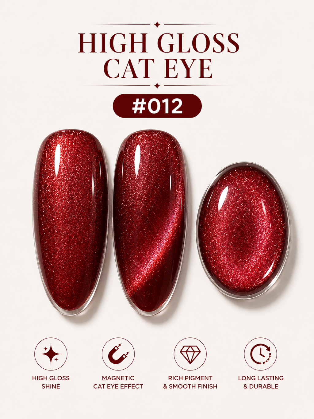 Mynk Professional High Gloss Cat Eye for Nails delivers salon-quality shine with a mesmerizing cat eye effect.