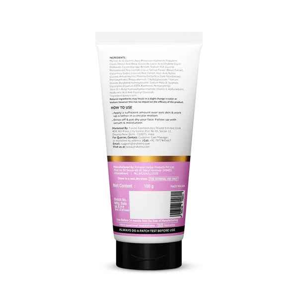 DR. SHETH'S Kesar & Kojic Acid Face Wash - 100g