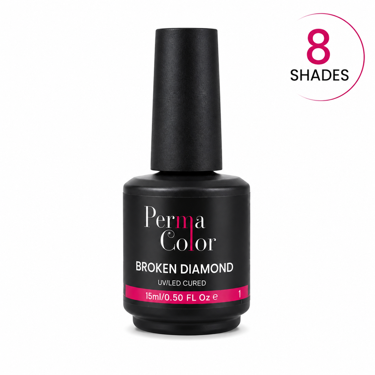 Perma Color Broken Diamond Gel Polish delivers vibrant, long-lasting color with a stunning broken diamond finish.