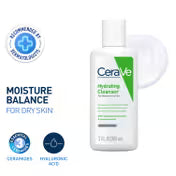 CeraVe Hydrating Cleanser Non-Foaming Face Wash for Dry Skin (88 ml)
