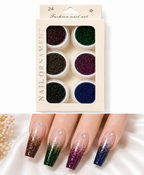 Colorful Nail Glitters. Each shade sparkles with brilliance, offering endless creative possibilities for manicures that truly stand out.