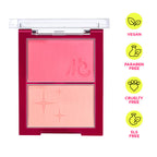 Nykaa Get Cheeky Blush Duo Buildable Silky Matte Palette With Hyaluronic Acid -(10g)