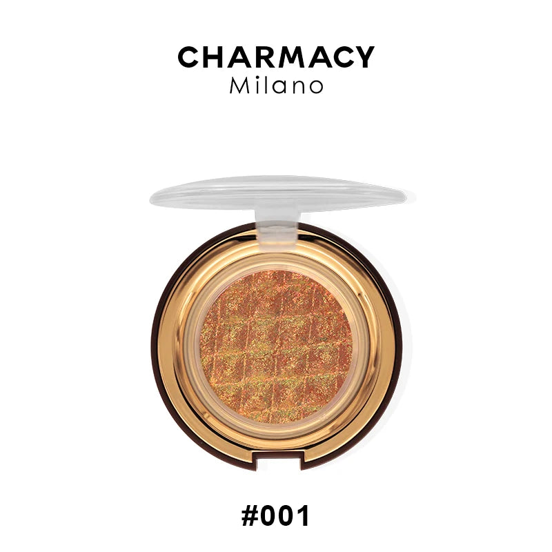 Charmacy Milano Star Bomb Eyeshadow- 3.2 g, Shimmery Effect, Glitter, Duo-Chrome Metallic, Intense Pigmentation, Use as Highlighter & Lip Topper, Vegan, Cruelty Free