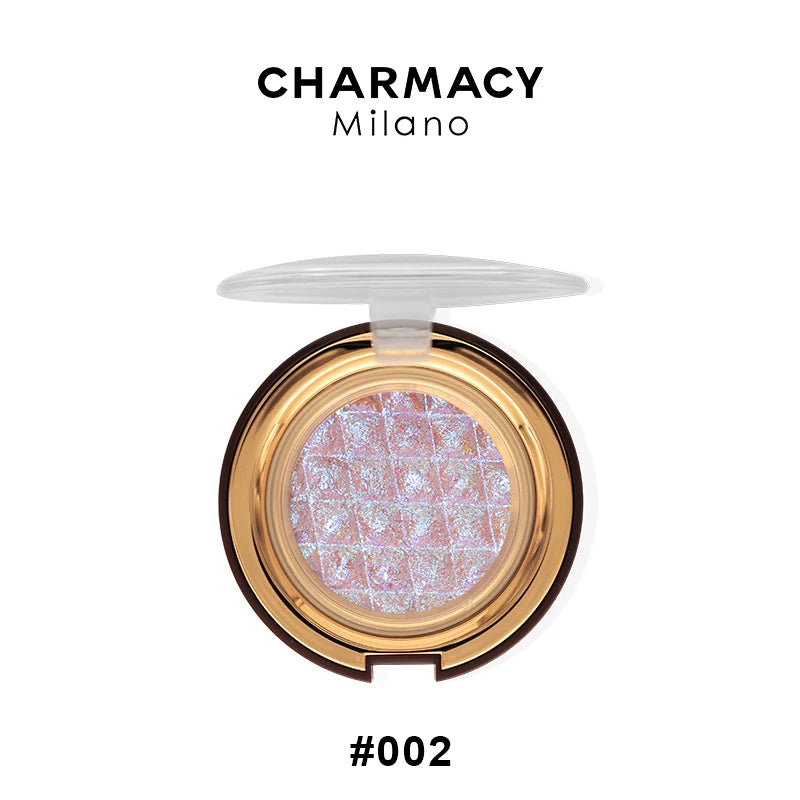 Charmacy Milano Star Bomb Eyeshadow- 3.2 g, Shimmery Effect, Glitter, Duo-Chrome Metallic, Intense Pigmentation, Use as Highlighter & Lip Topper, Vegan, Cruelty Free