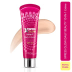 Lotus Make-Up Xpress Glow 10 in 1 Daily Beauty Cream | Bright Angel | Tinted | Semi Matte Finish | SPF 25 | 30g