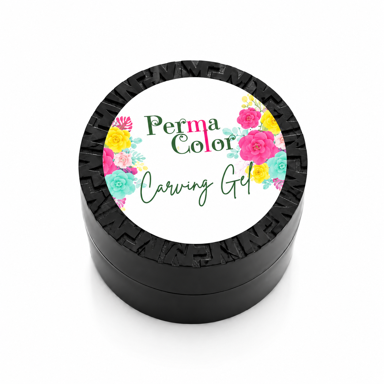 Perma Color carving gel delivers precision and durability for intricate nail art designs.