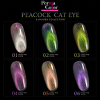Perma Color Peacock Cat Eye Nail Polish delivers stunning dimensional color with a mesmerizing cat eye effect.