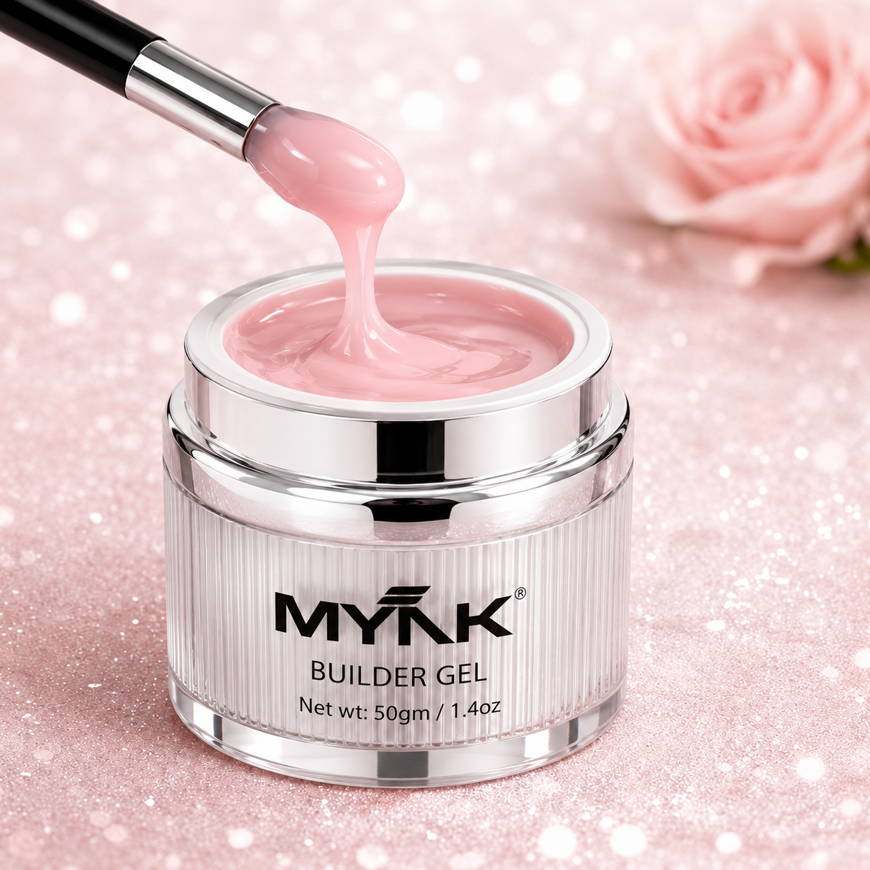 Mynk Professional Builder Gel is a premium nail enhancement solution designed for salon-quality results at home.