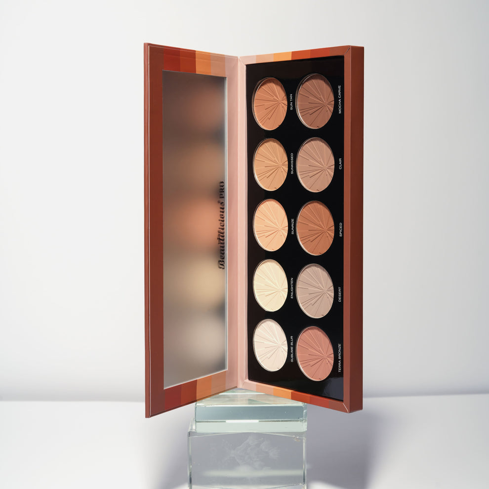 BEAUTILICIOUS Chiselled Under Eye Blurring n Highlighting And Contour Palette.