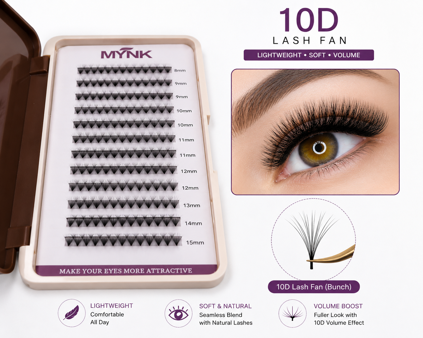 Mynk 10D Eye Lash for Extension
