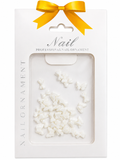Elegant white bows designed to elevate your nail art. Perfect for adding a delicate, feminine touch to any manicure.