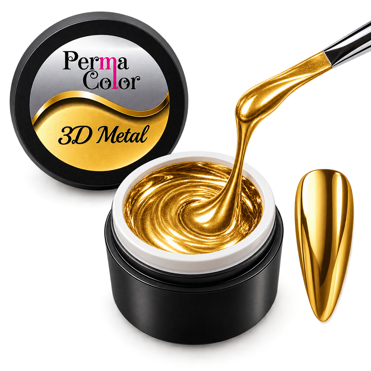 PERMA COLOR 3D Metallic Golden.