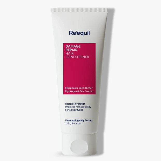 RE' EQUIL DAMAGE REPAIR HAIR CONDITIONER | Murumuru Seed Butter Hydrolysed Pea Protein| Restores Hydration Improves Manageability For All Hair Types | Dermatologically Tested 125 g/  4.41 oz