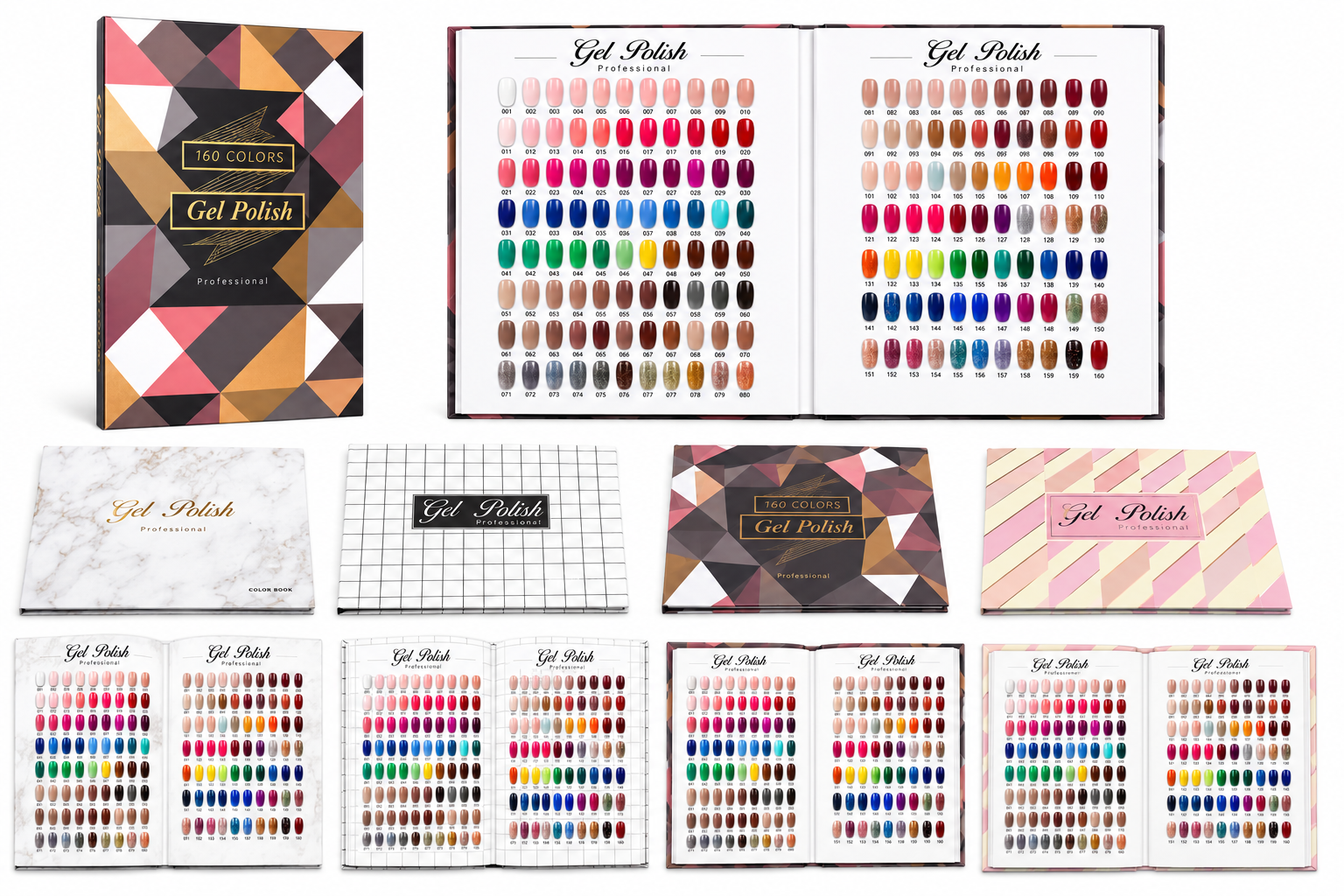Gel Polish Color Book for Nails.