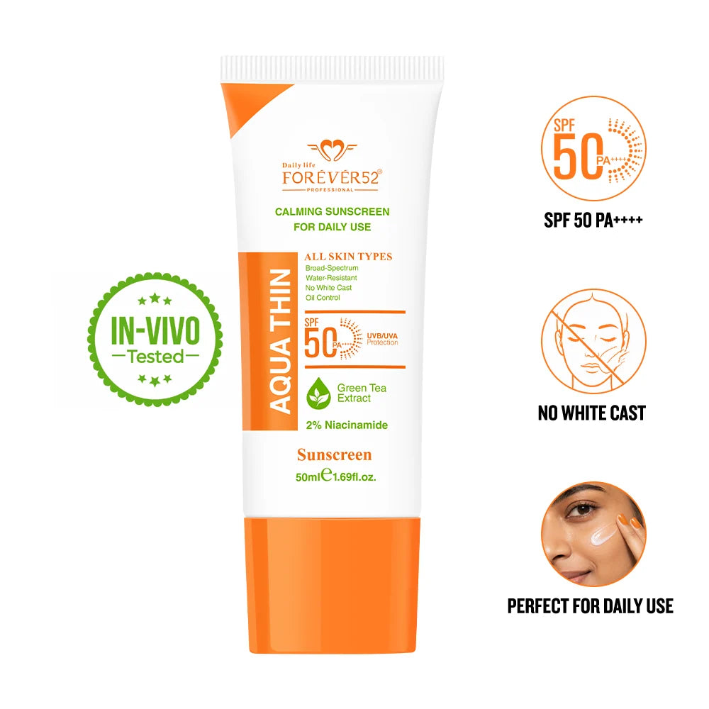 Daily Life Forever52 Aqua Thin Calming Sunscreen.