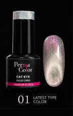 Perma Color Peacock Cat Eye Nail Polish delivers stunning dimensional color with a mesmerizing cat eye effect.