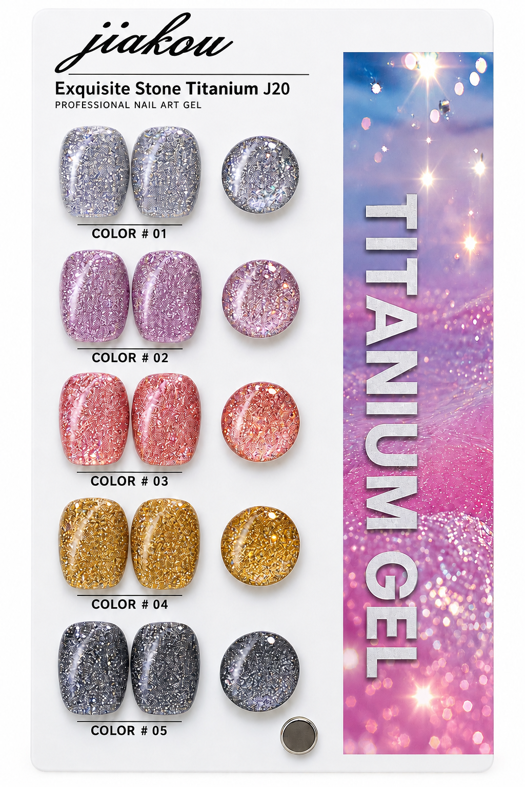 Jiakou Titanium Reflective Glitter 15ml.