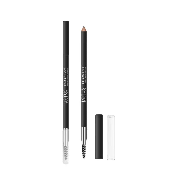 Lotus Makeup Ecostay Perfect Brow Definer | Super Longwear , Dermatologically Testted , Castor Oil & Olive Wax| Net. Wt.  1.08g