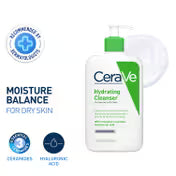 CeraVe Hydrating Cleanser Non-Foaming Face Wash for Dry Skin (473 ml)