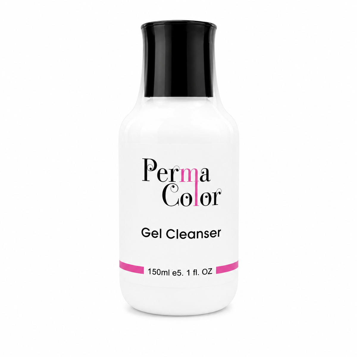 Perma Color gel cleanser removes residual gel polish, dust, and debris from nails with gentle precision.