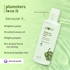 PLUM GREEN TEA ALCOHOL- FREE TONER | TIGHTENS PORES, FIGHTS PIMPLES 200ml 7.76 fi. oz.