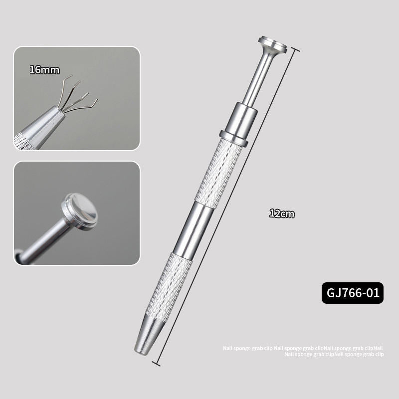 4 Claws Grabbing Pat Pat Powder Gel Pen 1cm Mini Nail Art Tools Nail Gradient Shading Buffer Blocks Sponges for Ombre