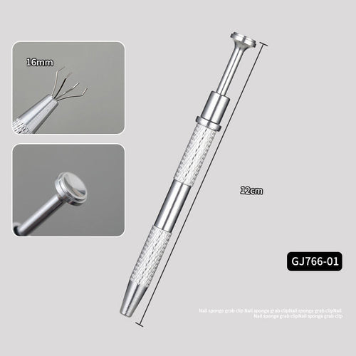 4 Claws Grabbing Pat Pat Powder Gel Pen 1cm Mini Nail Art Tools Nail Gradient Shading Buffer Blocks Sponges for Ombre