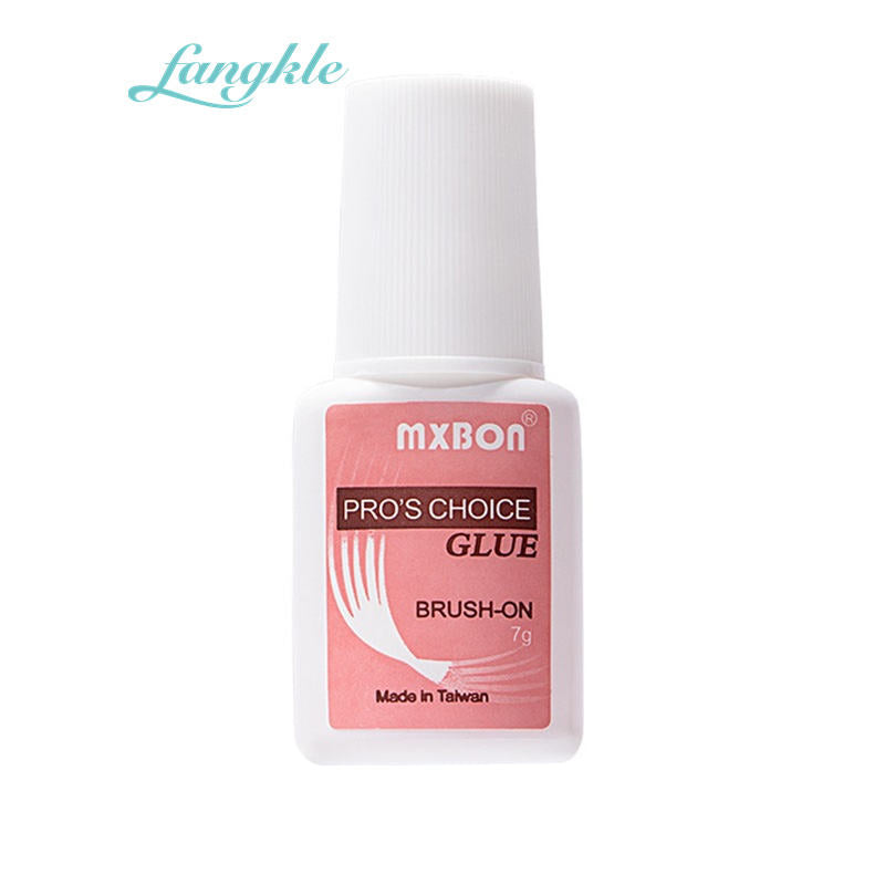 MXBON  Pro's Choice Pink Liquid None Toxic Nail Glue With Brush MXBON Nail Glue