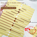 Double Sided Clear Adhesive Nail Tape Easy Tear Shear-Free Press Nails Mounting Tapes Design Display Fake Nail Storage Manicure