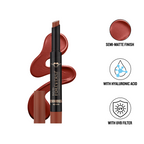 Daily Life Forever52 Hydra Lipstick, Semi-Matte Finish| Enriched with Hyaluronic Acid, Vitamin E & UVB Filter| 97% Lip Darkness Reduction | Vegan & Cruelty Free
