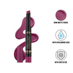 Daily Life Forever52 Hydra Lipstick, Semi-Matte Finish| Enriched with Hyaluronic Acid, Vitamin E & UVB Filter| 97% Lip Darkness Reduction | Vegan & Cruelty Free