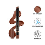 Daily Life Forever52 Hydra Lipstick, Semi-Matte Finish| Enriched with Hyaluronic Acid, Vitamin E & UVB Filter| 97% Lip Darkness Reduction | Vegan & Cruelty Free