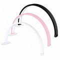 Three arched LED light bars in black, pink, and white, arranged in a layered display on a plain white background.