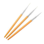 5pc THIN BRUSH WOODEN SET