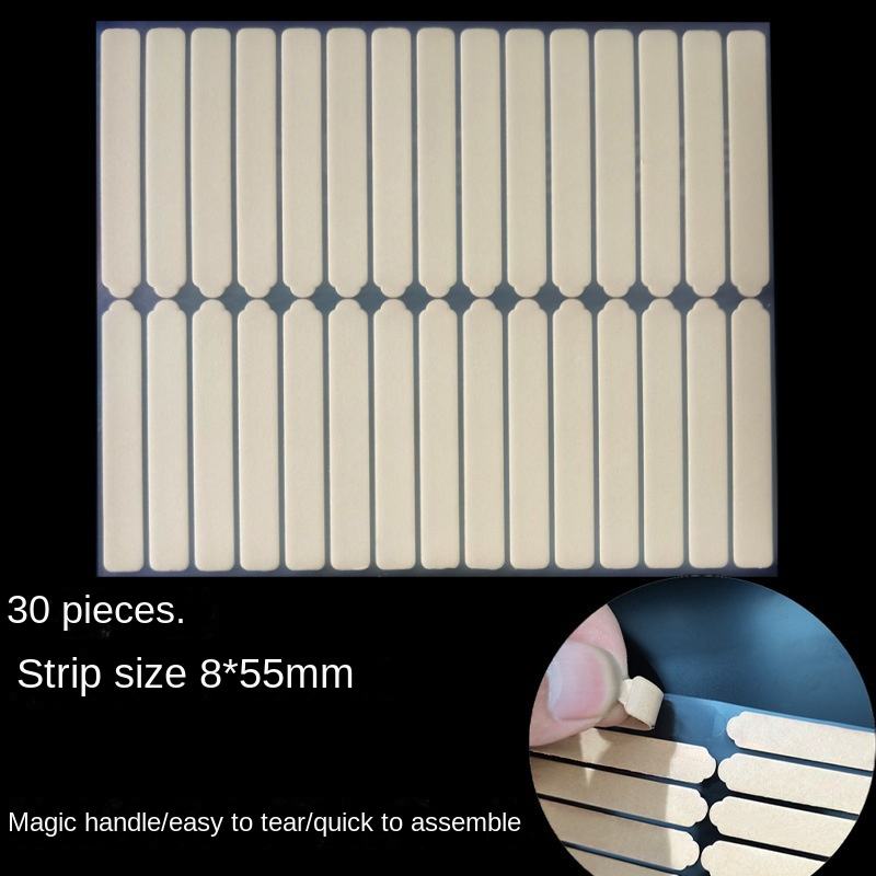 Double Sided Clear Adhesive Nail Tape Easy Tear Shear-Free Press Nails Mounting Tapes Design Display Fake Nail Storage Manicure