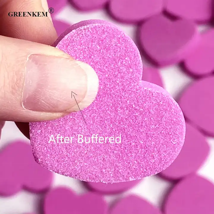 Nail Buffer 100/180 Mini Pink Heart Sponge File Double Side Buffer Nails Professional Tools Heart Shaped Nail Buffers