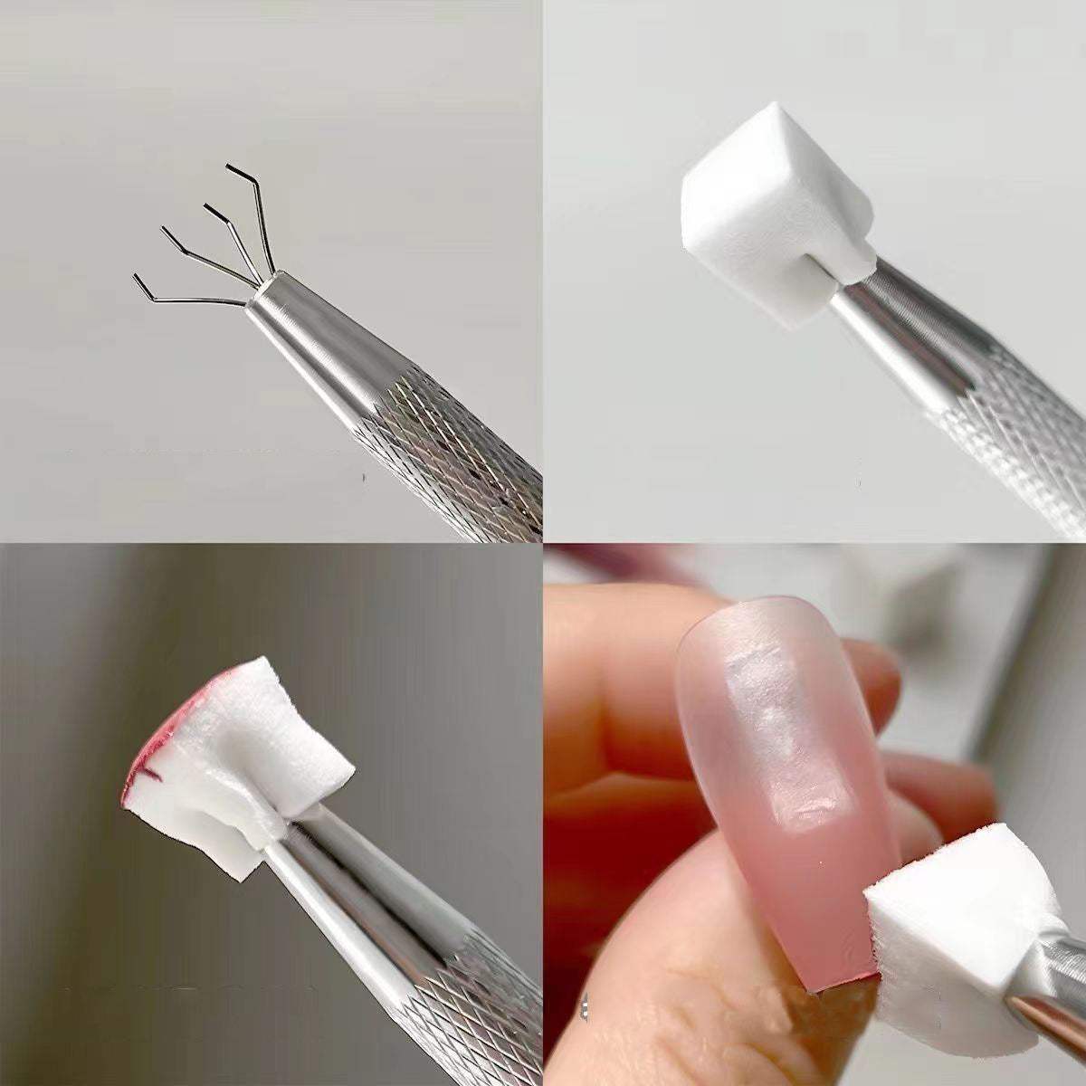 4 Claws Grabbing Pat Pat Powder Gel Pen 1cm Mini Nail Art Tools Nail Gradient Shading Buffer Blocks Sponges for Ombre