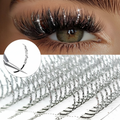 Our stunning Glitter Lash Extensions.